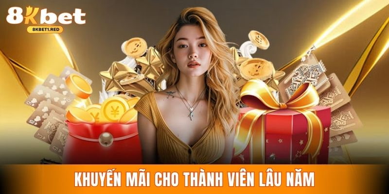 Thưởng không giới hạn cho toàn bộ thành viên sở hữu tài khoản tại K8bet